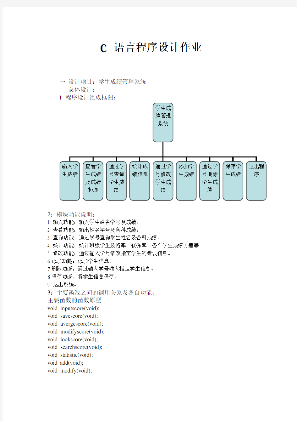 c语言学生成绩管理系统(含源代码)