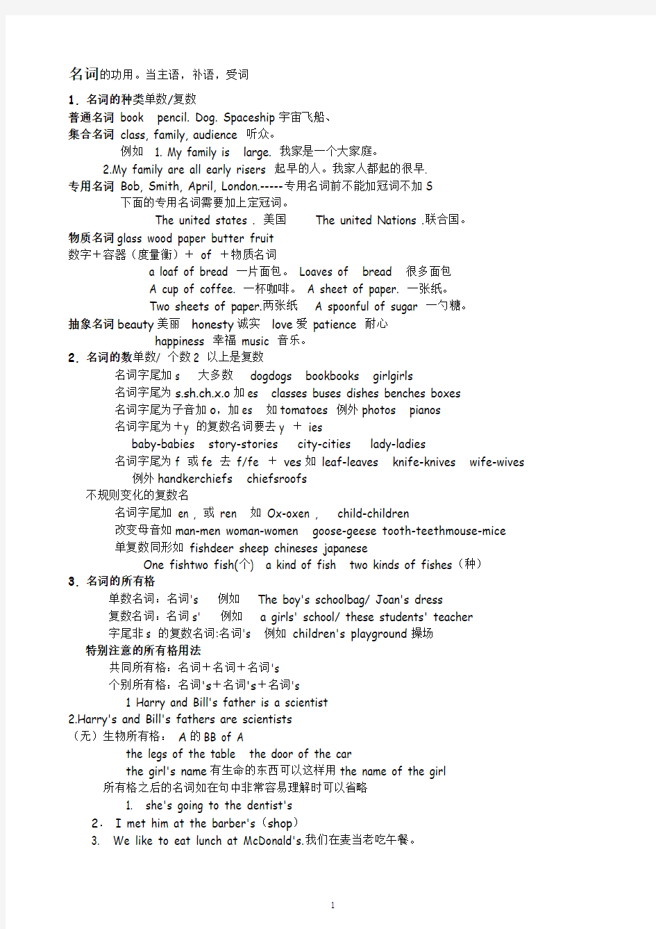 谢孟媛英文初级文法全集笔记完美版