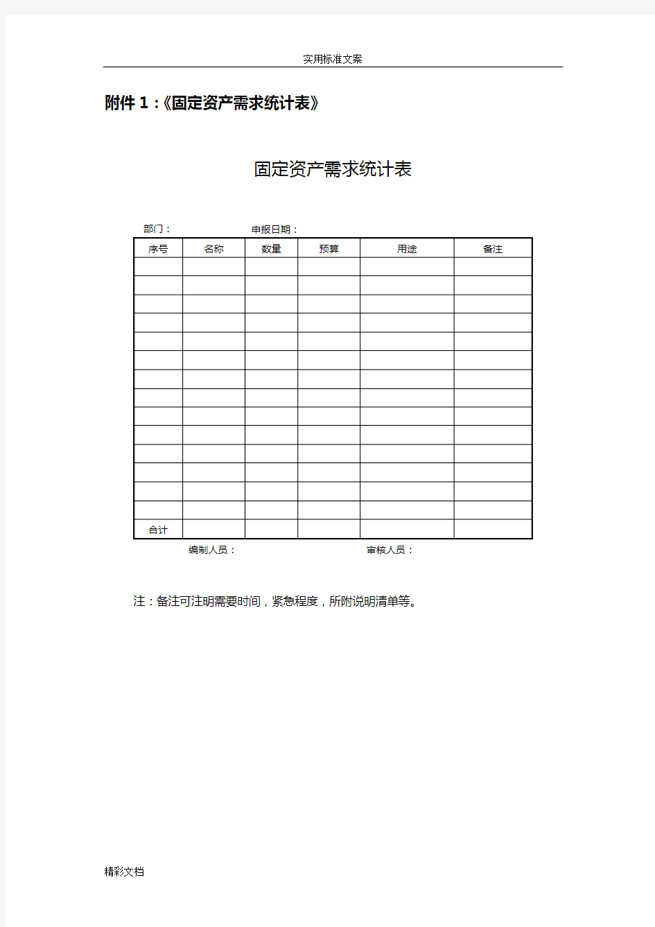 固定资产管理系统表格汇总情况情况