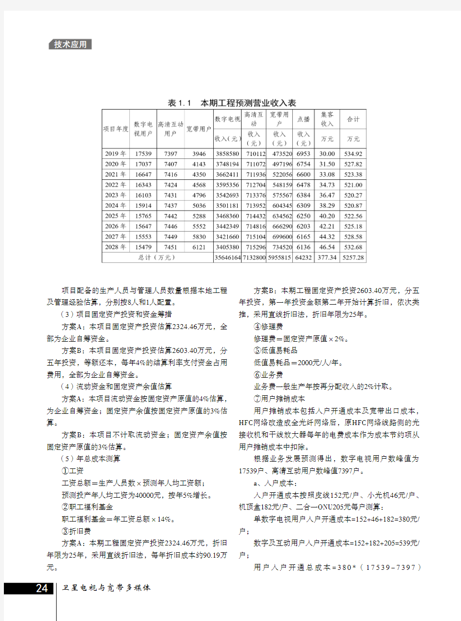 广电接入网BT模式的可研探讨