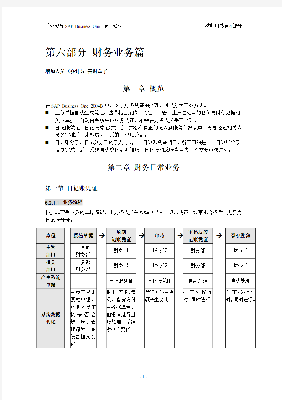 SAP Business one中文版试验教材-FOR-老师-4