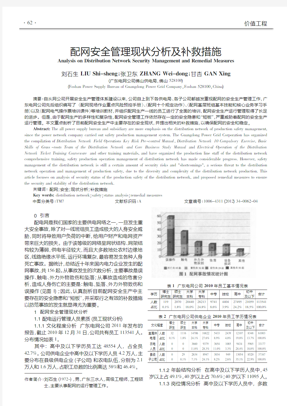 配网安全管理现状及补救措施