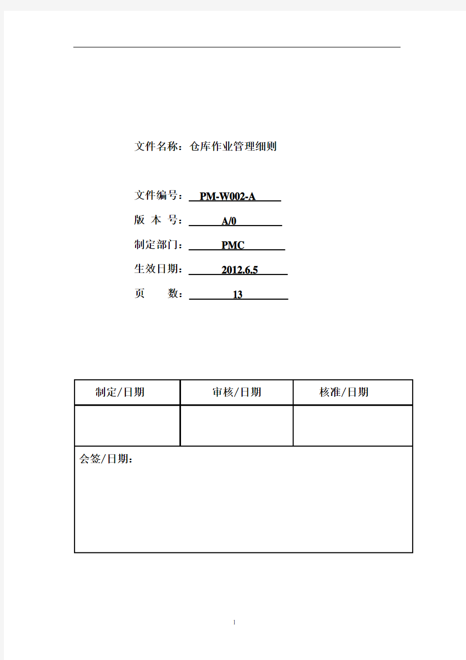 仓库管理制度及流程图