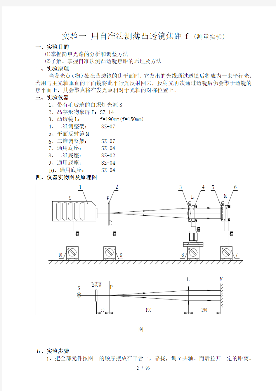 光学基础实验指导书