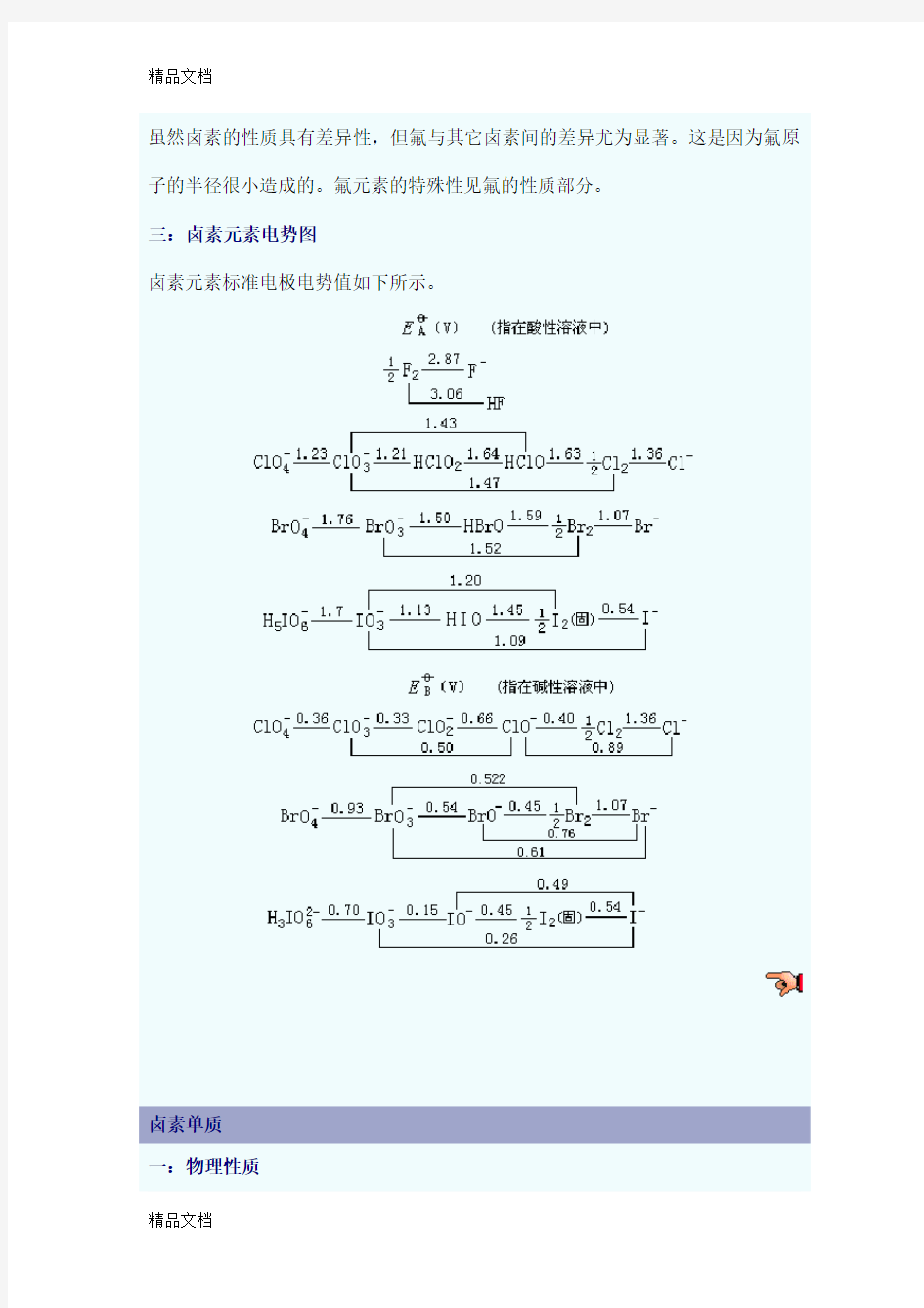 卤族元素教学提纲