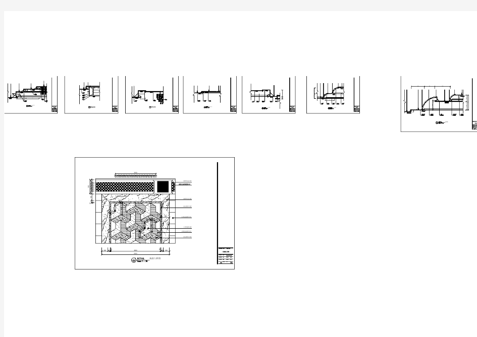 别墅天花建筑设计方案及施工全套CAD图纸