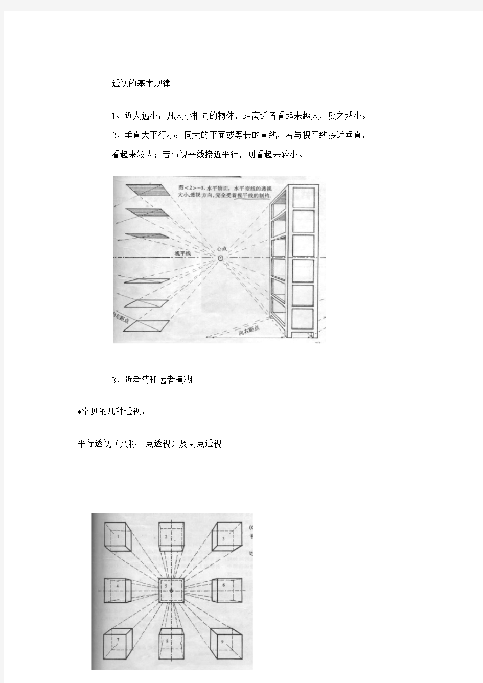 透视的基本规律教案