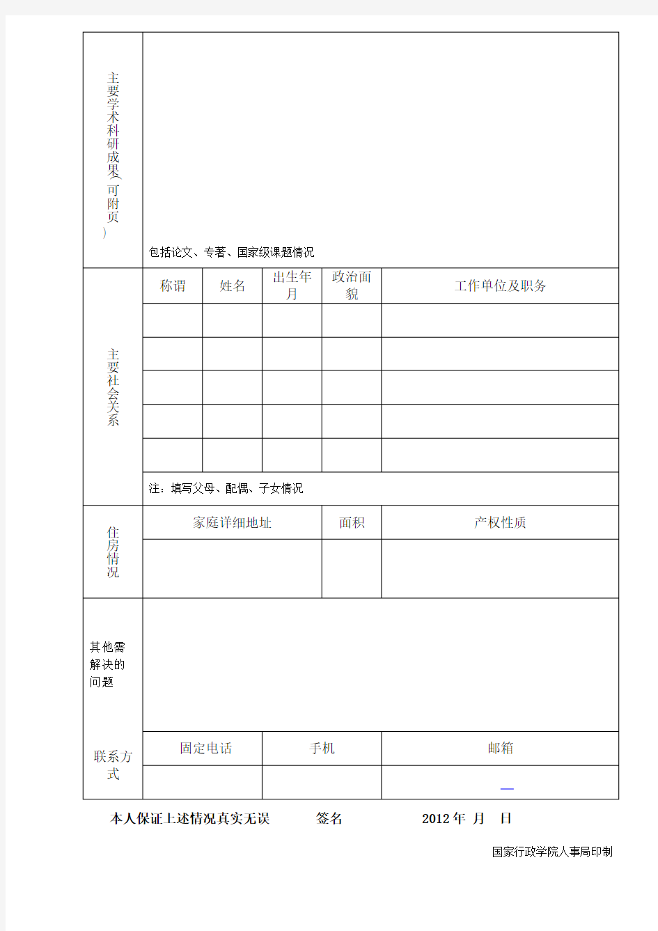 主要学术科研成果可附页