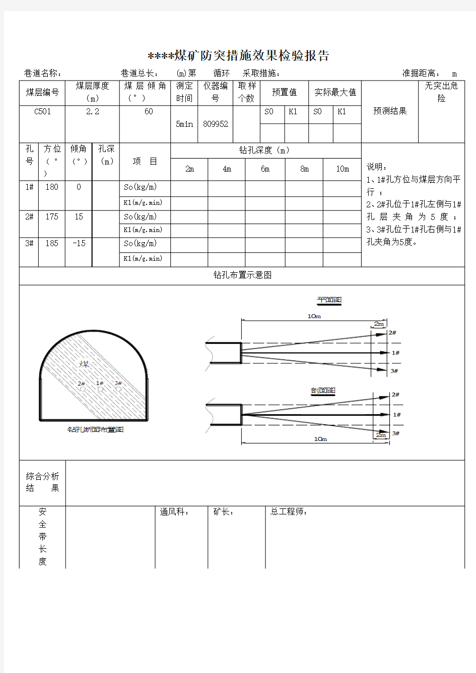 防突措施效果检_验报告