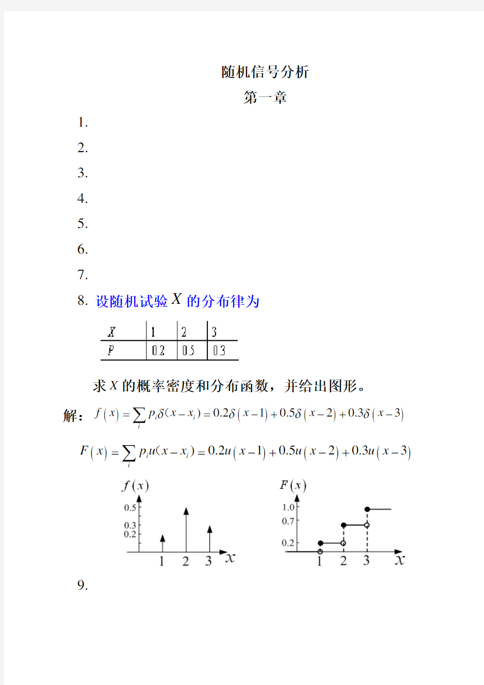 随机信号李晓峰版第一章习题答案