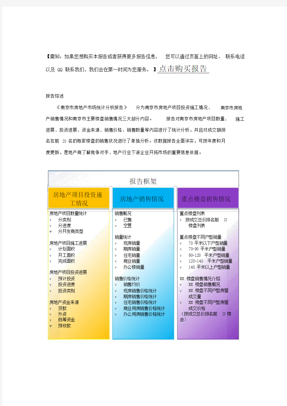 南京市房地产市场统计分析报告.doc