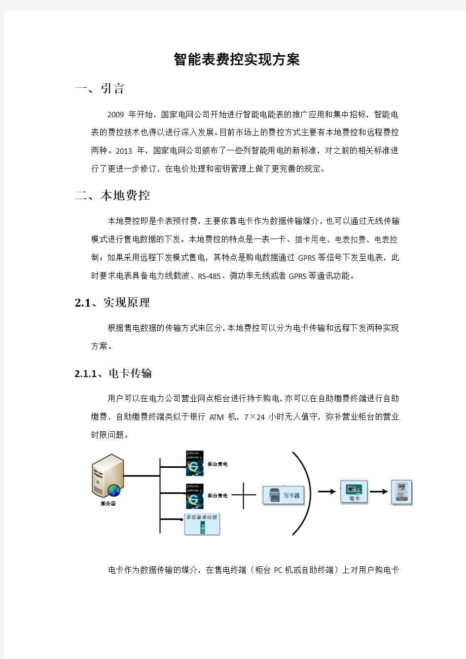 智能表费控实现方案