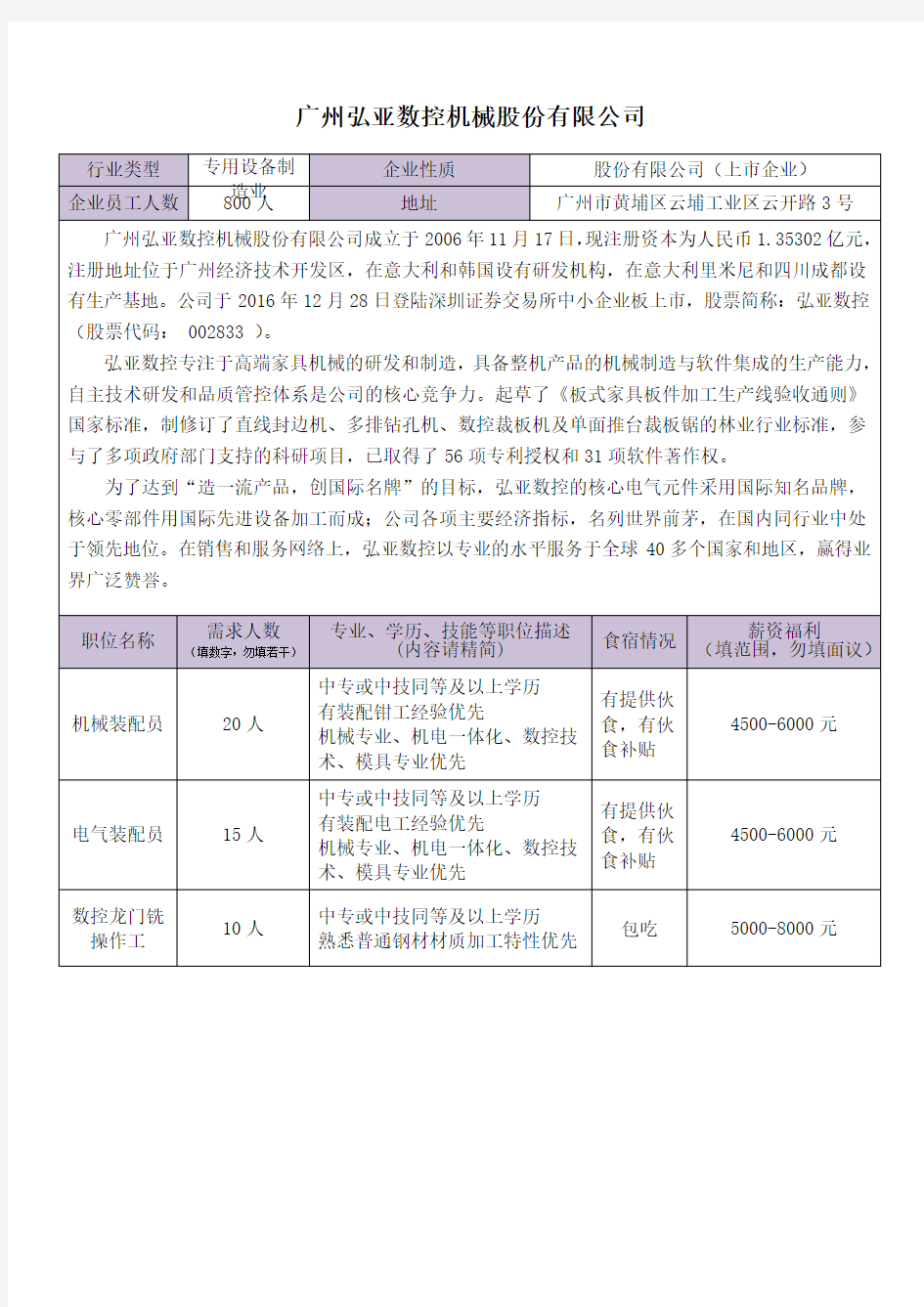 广州弘亚数控机械股份有限公司