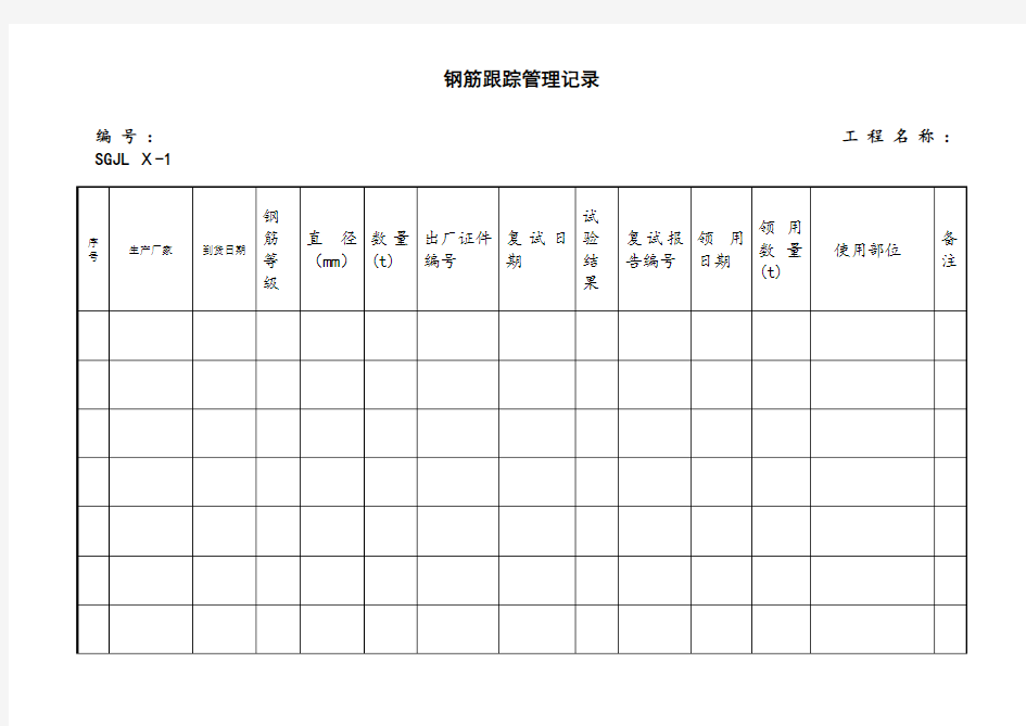 原材料跟踪管理记录