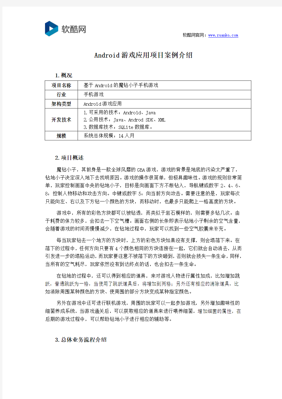 Android游戏应用项目案例介绍