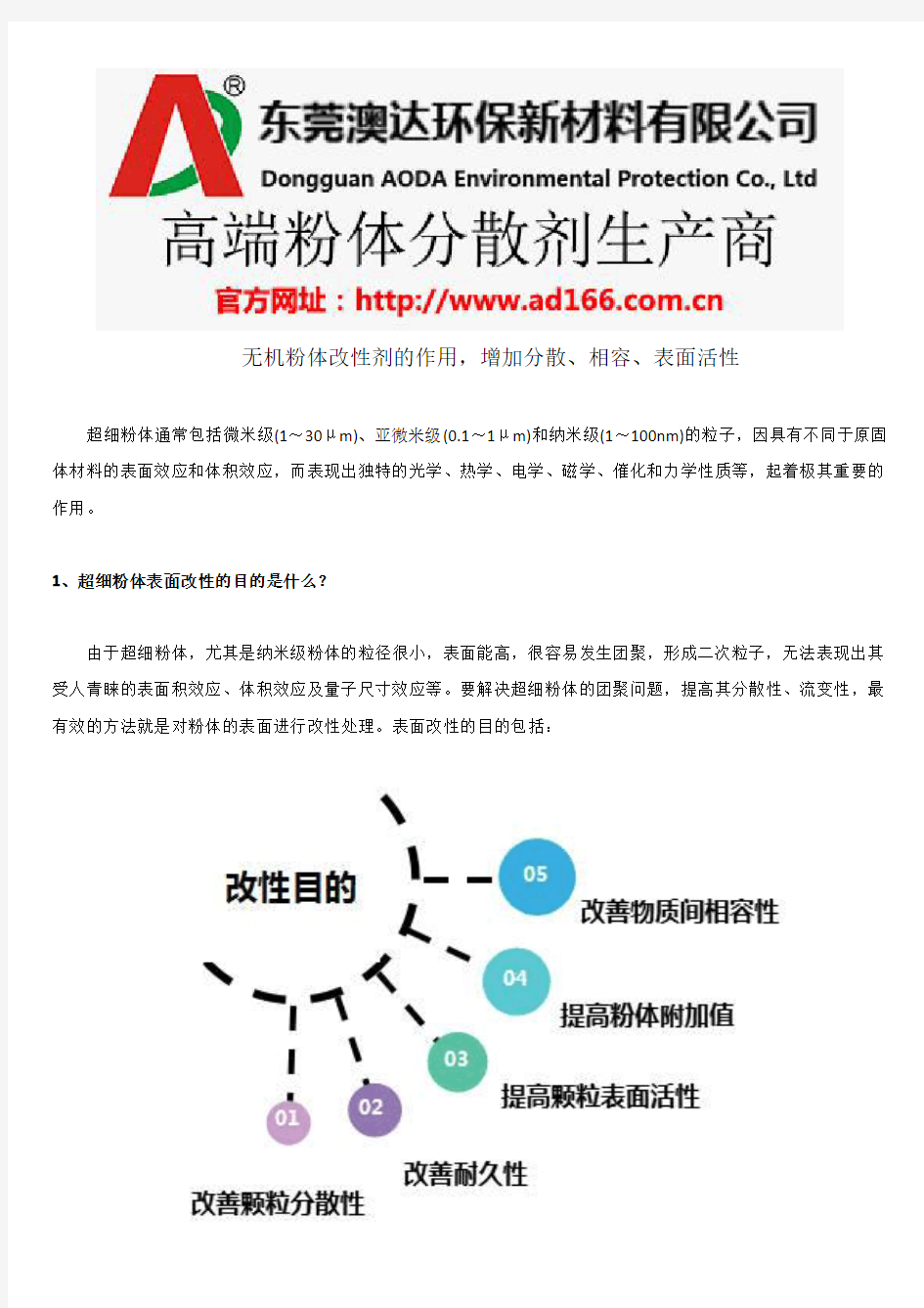 无机粉体改性剂的作用,增加分散、相容、表面活性