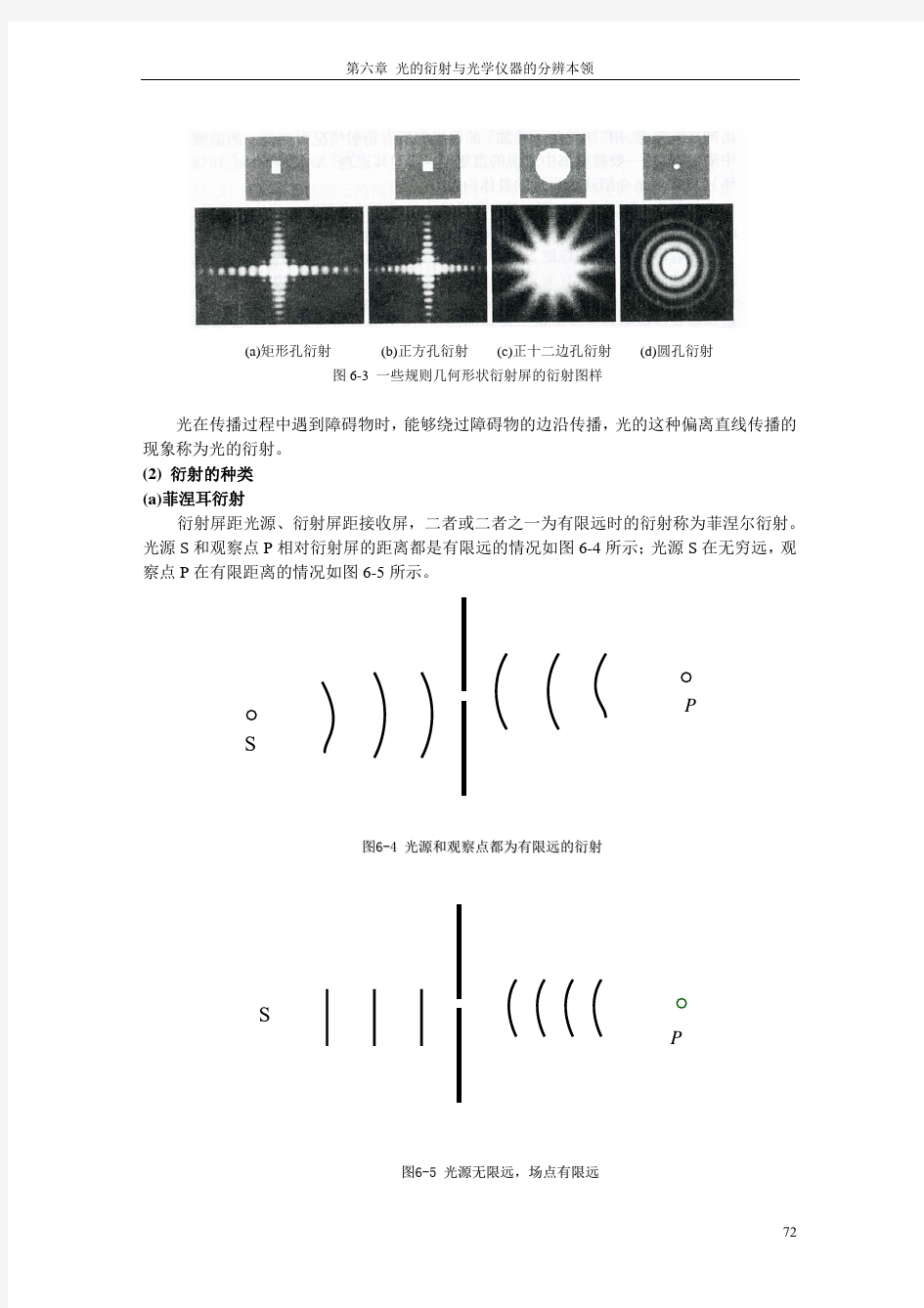 第六章-1 光的衍射现象和惠更斯—菲涅耳原理