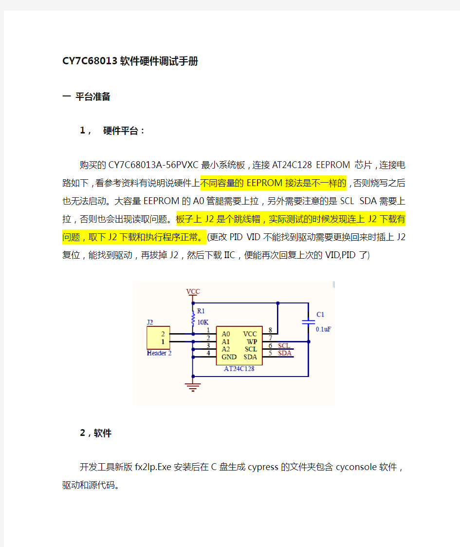 cy7c68013软硬件调试总结