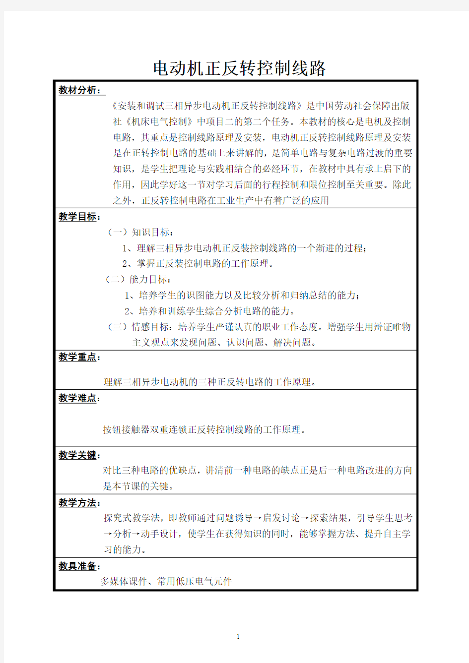 三相异步电动机正反转控制线路