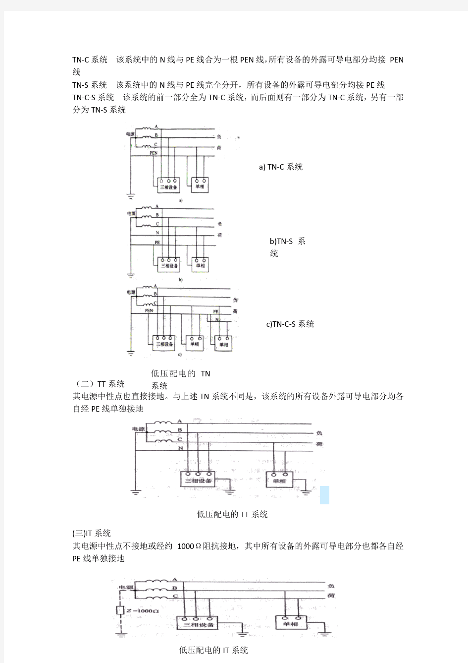 工厂供电期末复习材料(知识点总结)