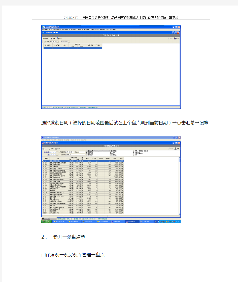 药房盘点注意事项