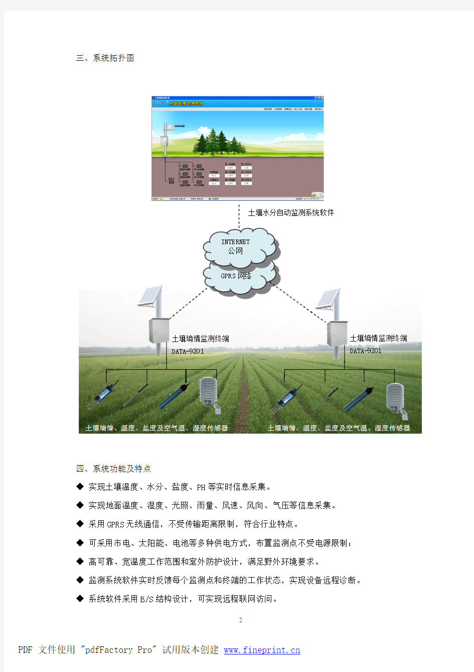 土壤水分自动监测、土壤水分实时监测系统