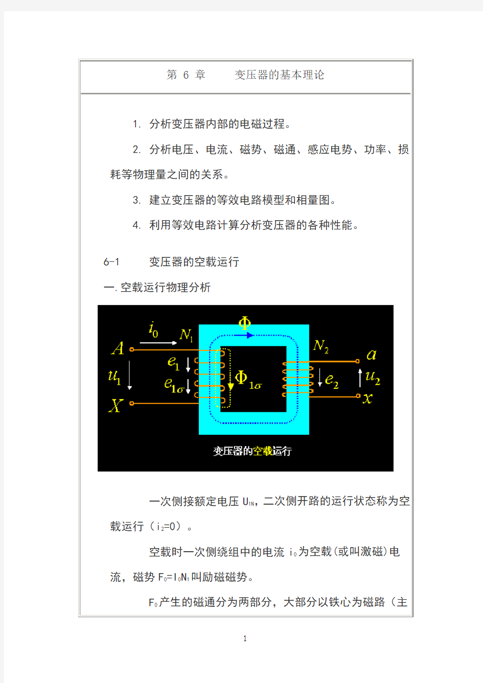 变压器特性