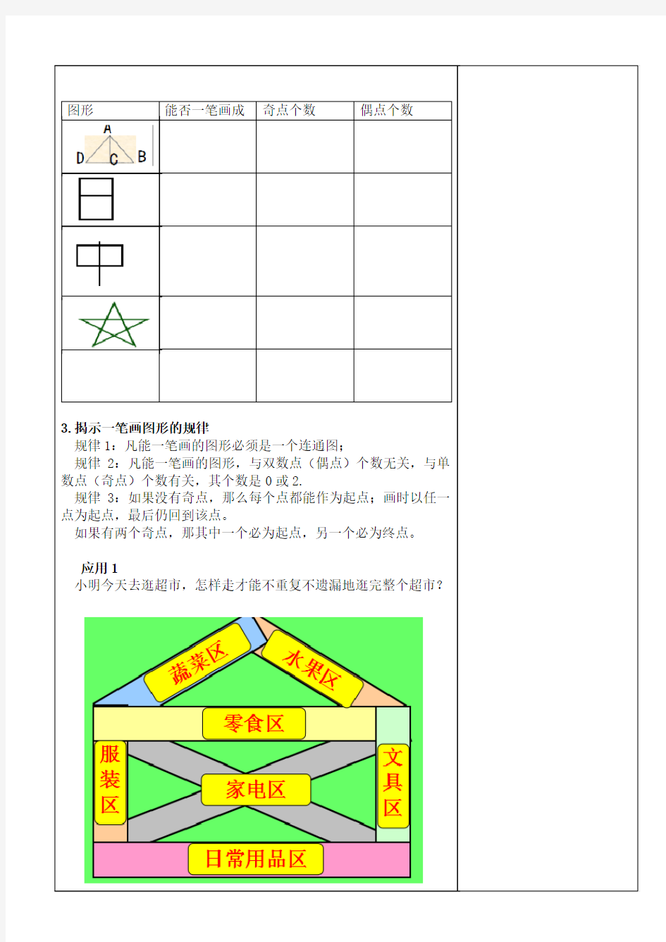 小学奥数之一笔画教案1