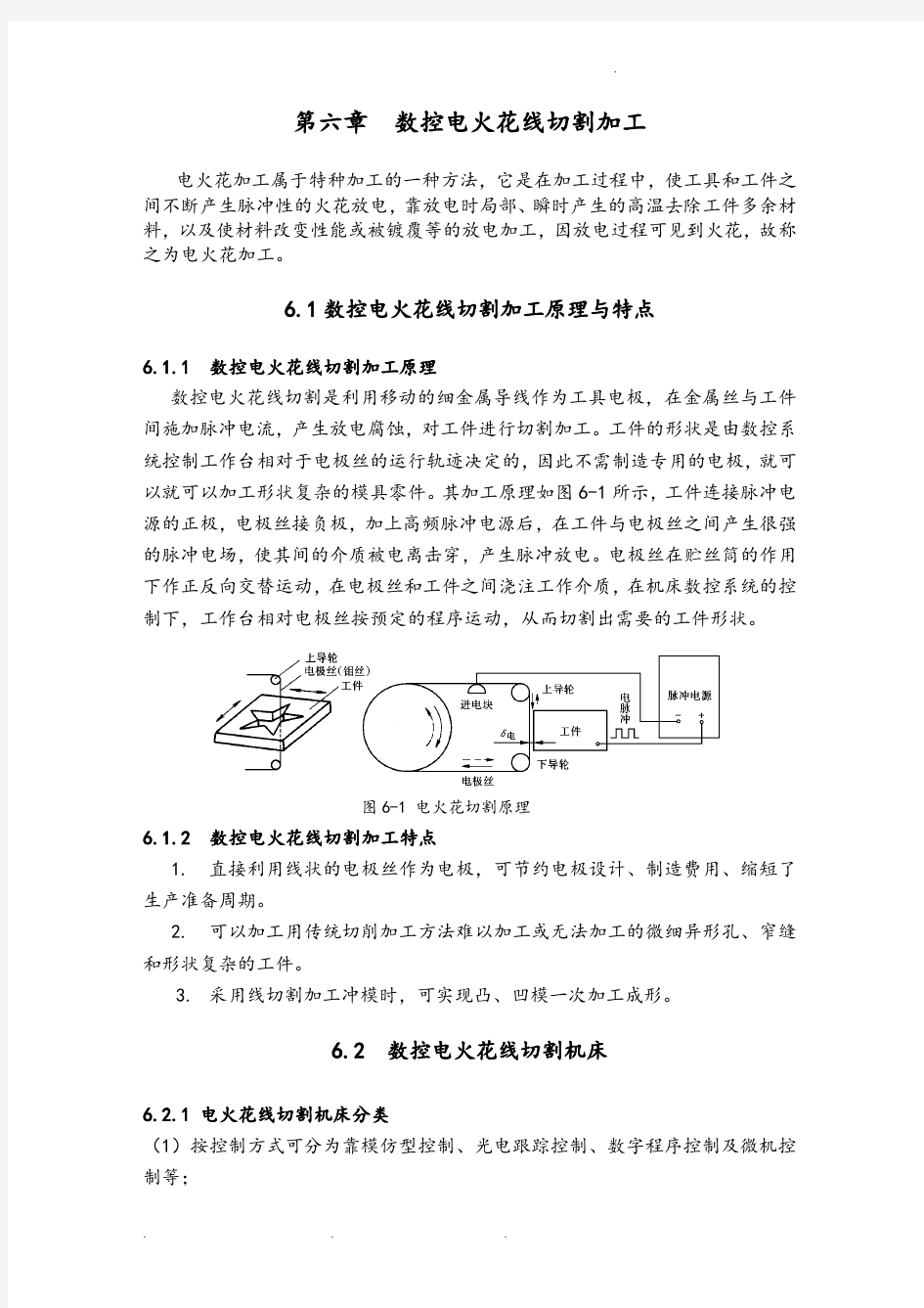 数控电火花线切割加工