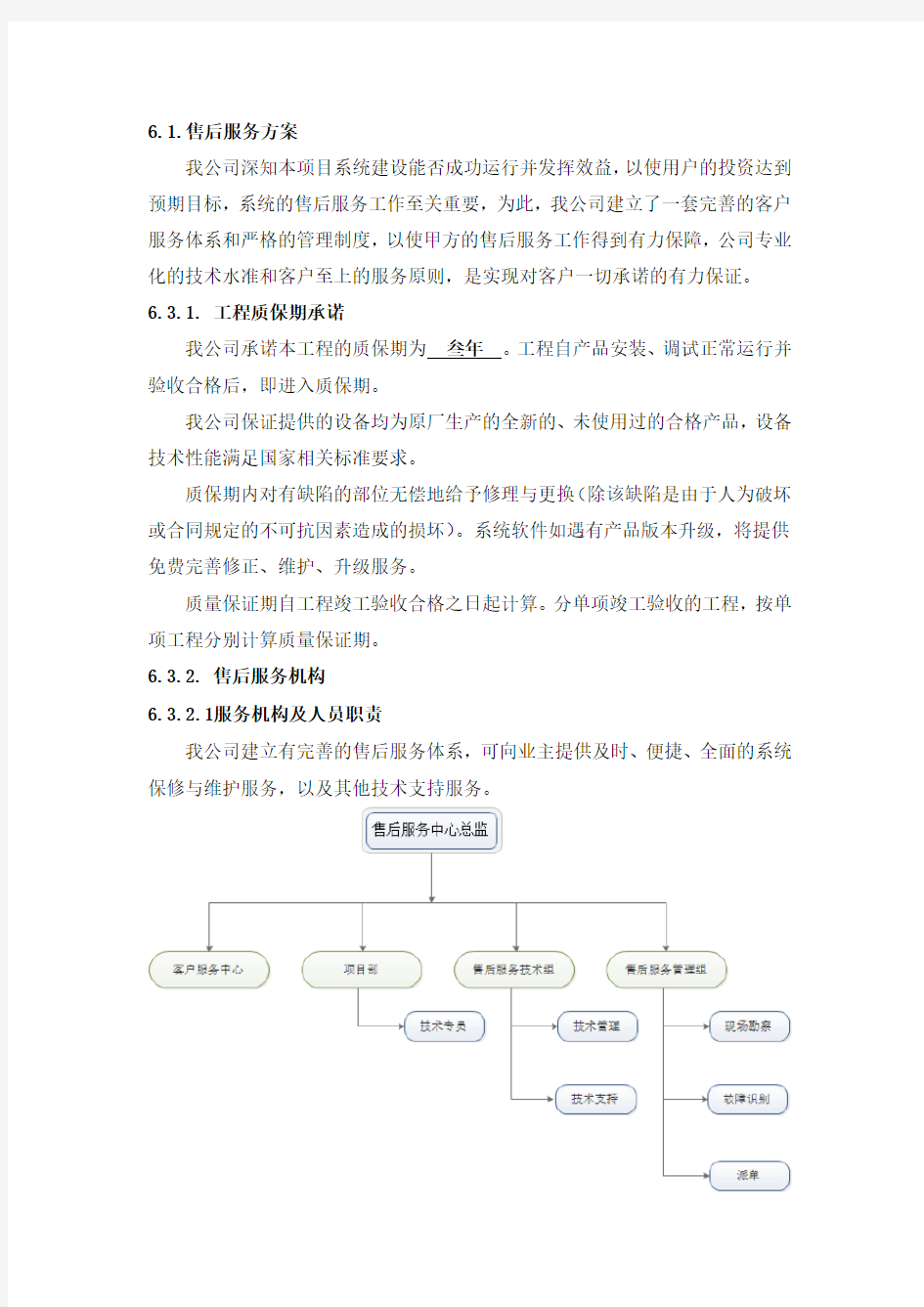 智能化工程-售后服务方案