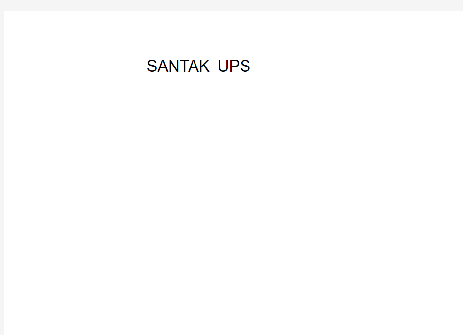 山特SANTAK系列UPS用户手册