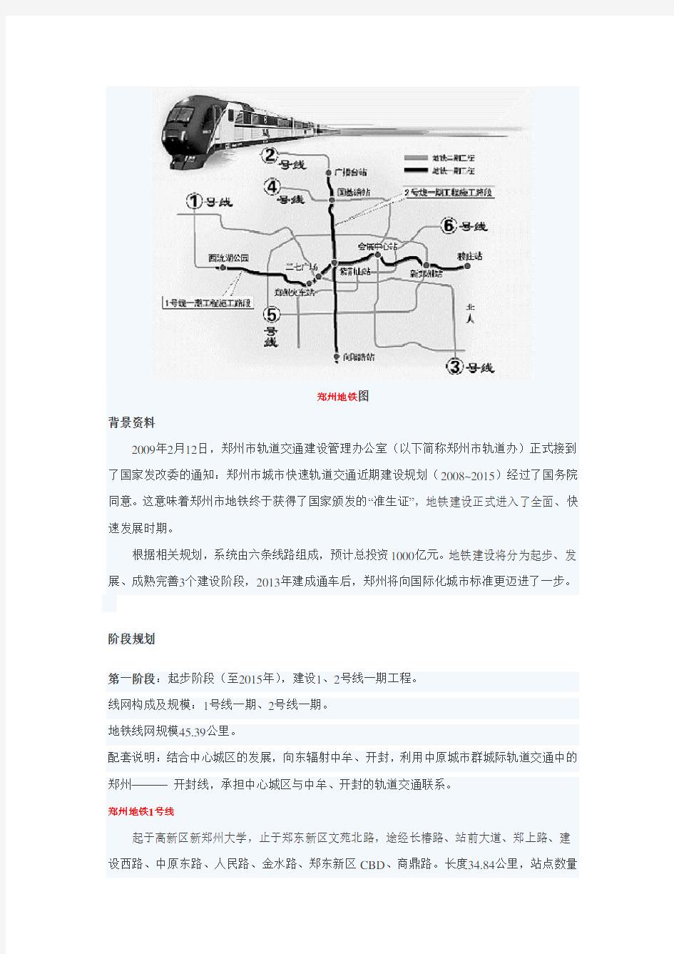 郑州地铁：线网规划详解