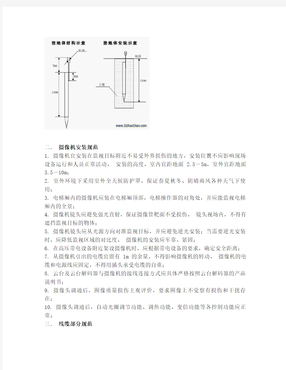 视频监控工程施工规范