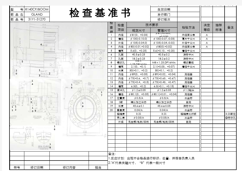 检查基准书样式