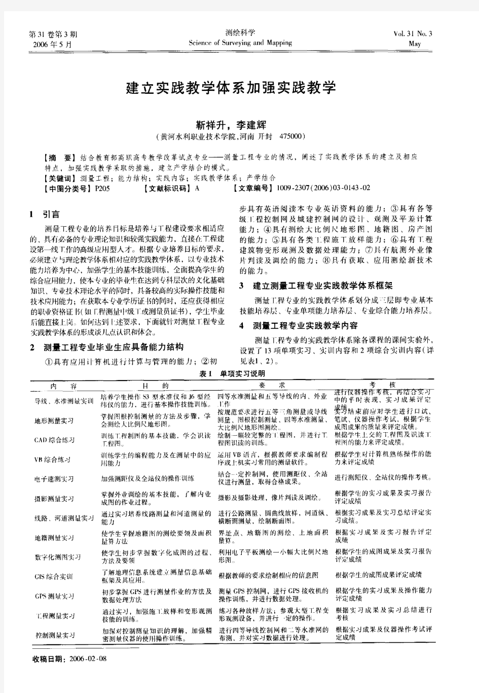 建立实践教学体系加强实践教学