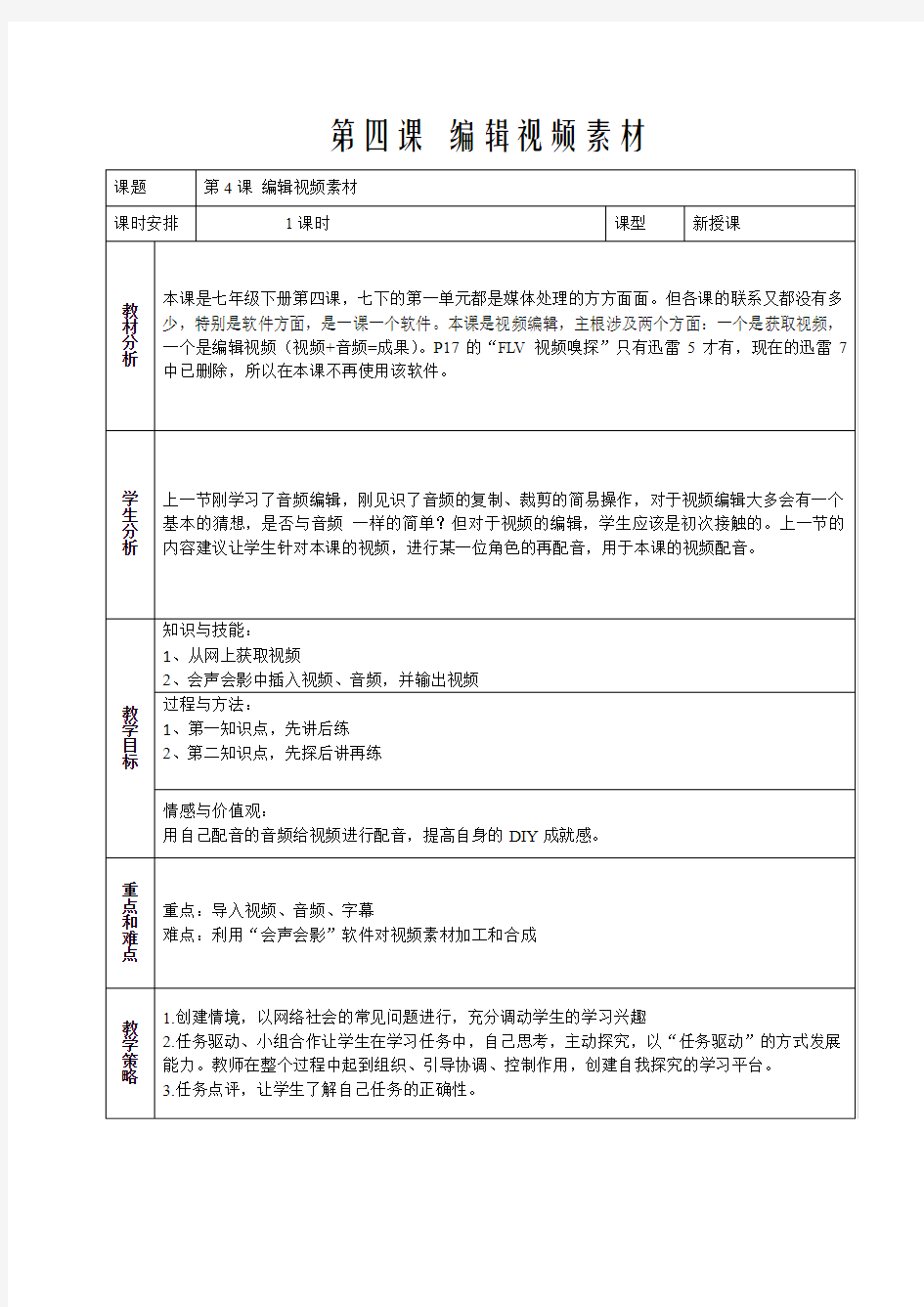 第4课 编辑视频素材