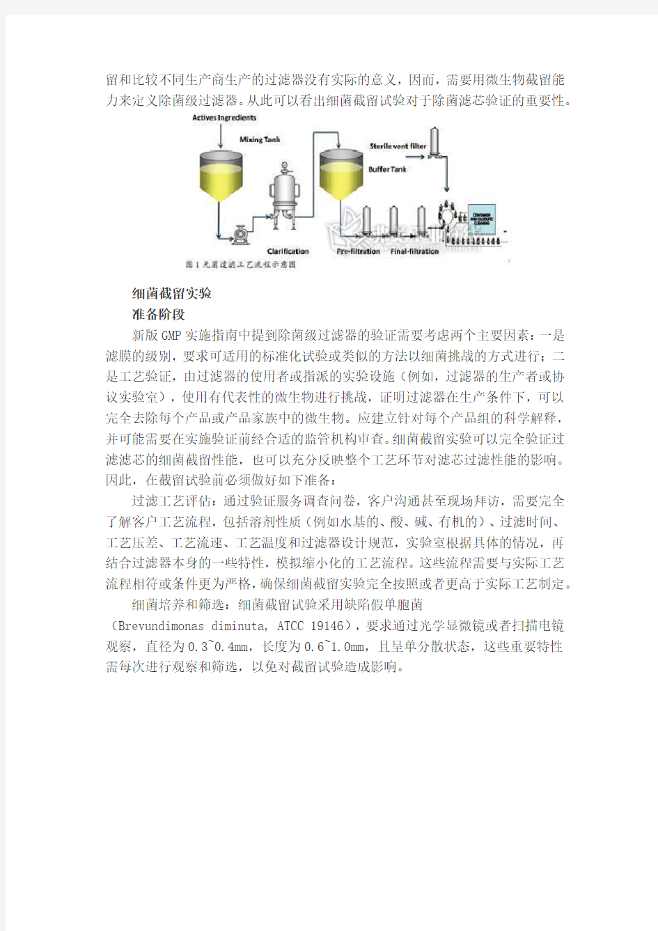 除菌过滤器的风险管理与验证