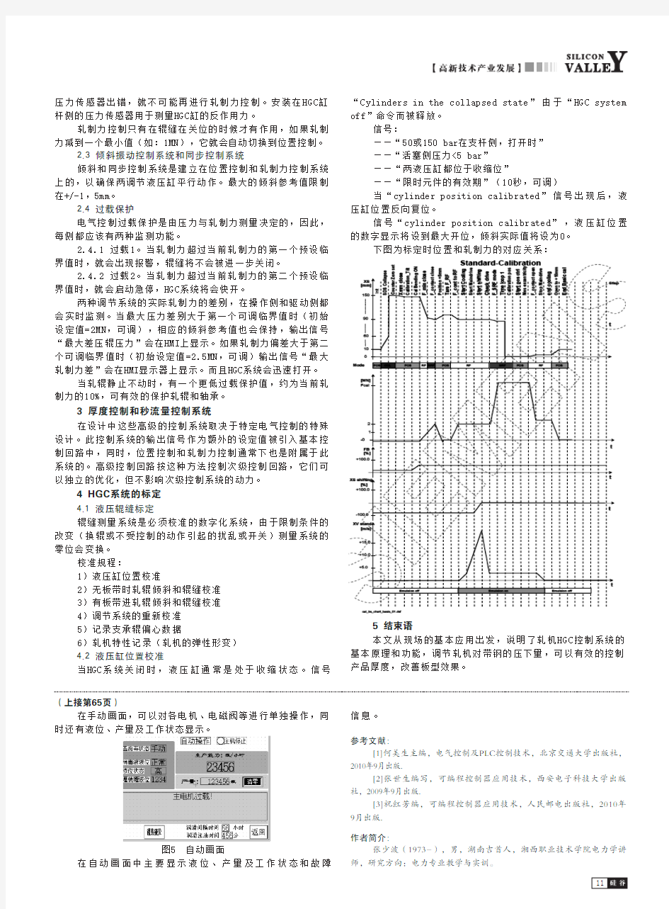 轧机液压辊缝控制系统的原理及应用