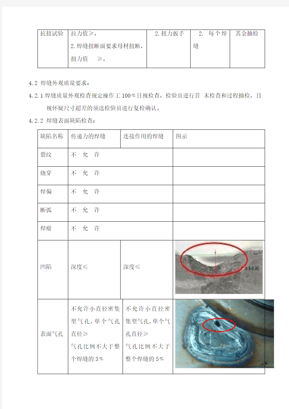 激光焊接焊缝检测标准