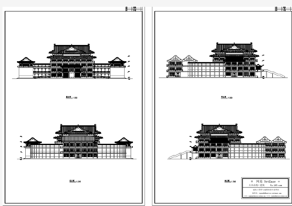 【设计图纸】古建筑施工图(精美CAD图例)