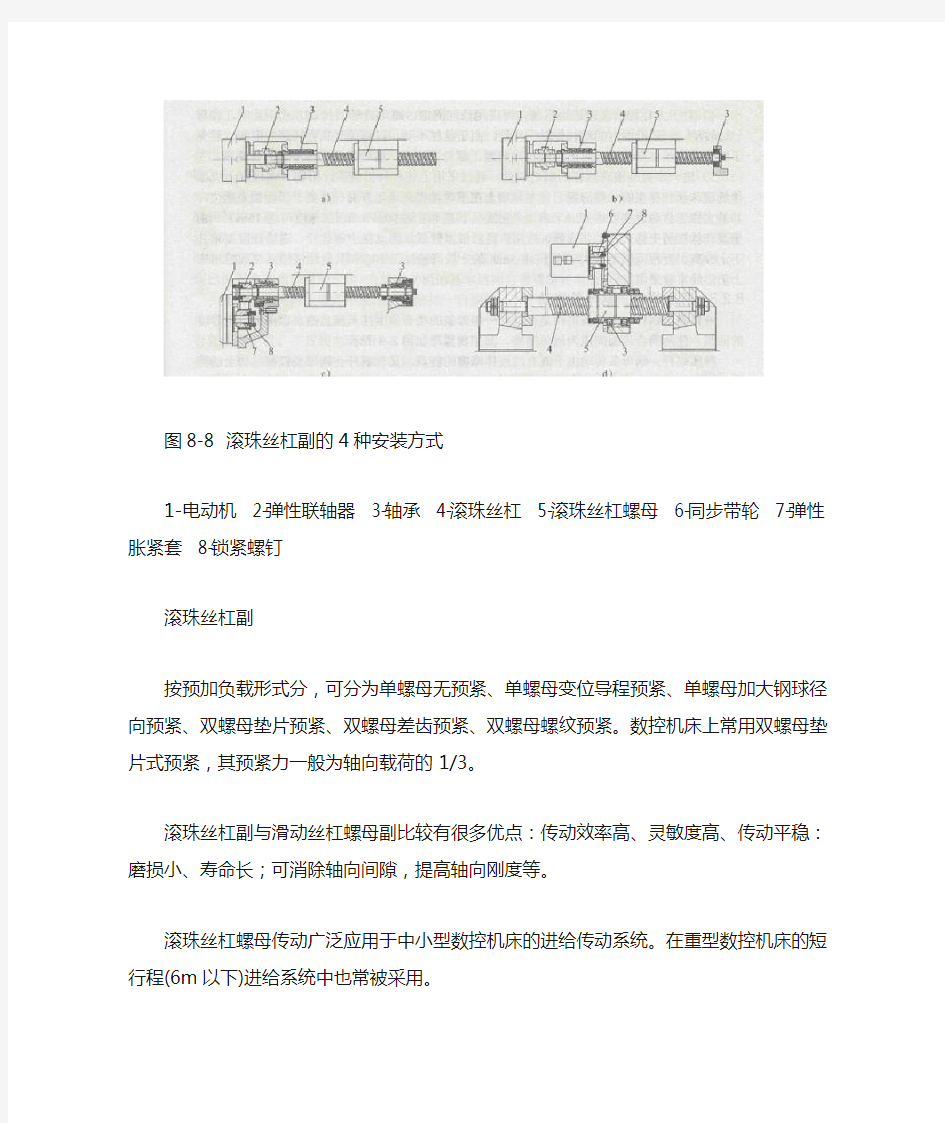 (完整版)丝杠安装方式