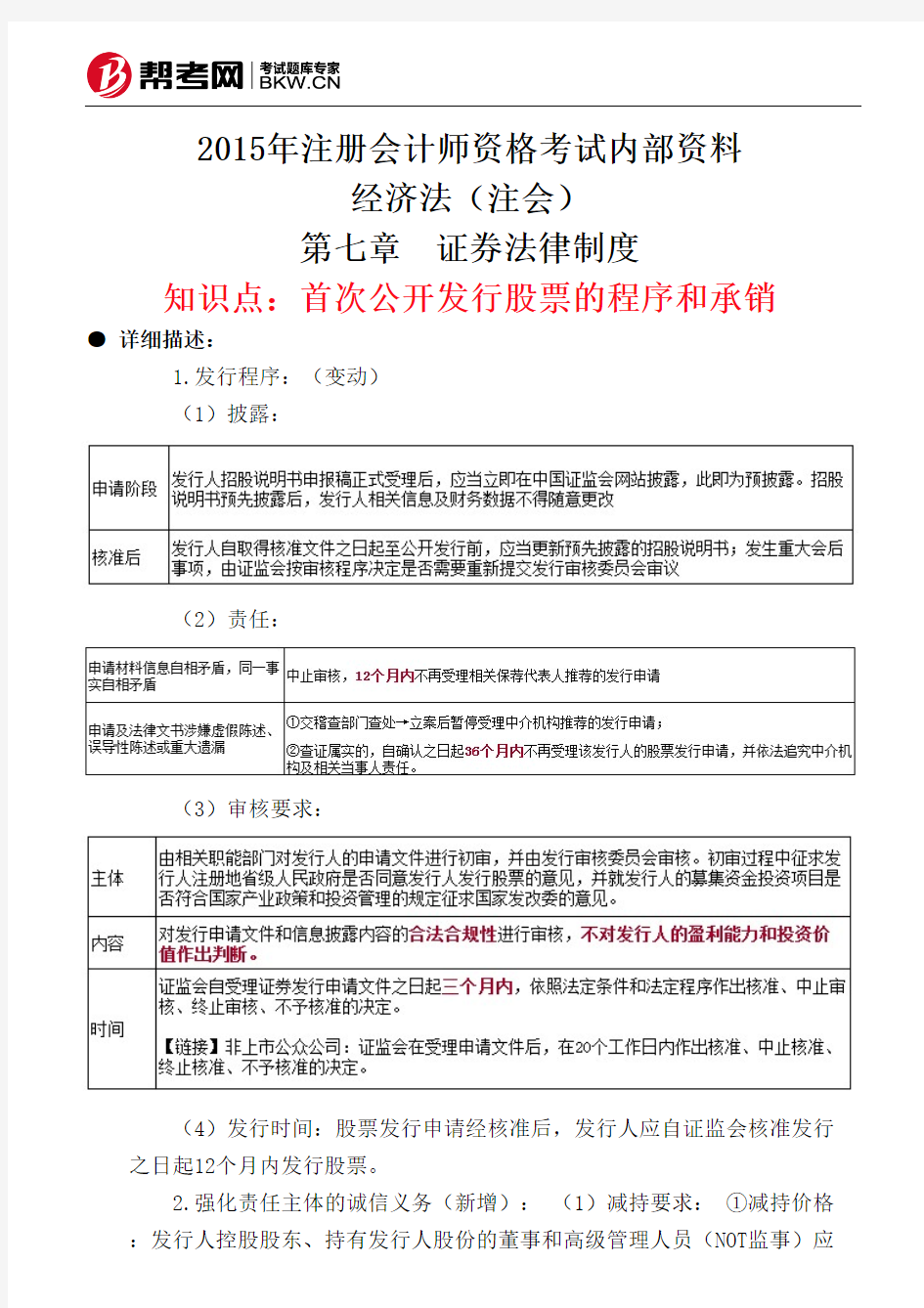 第七章 证券法律制度-首次公开发行股票的程序和承销