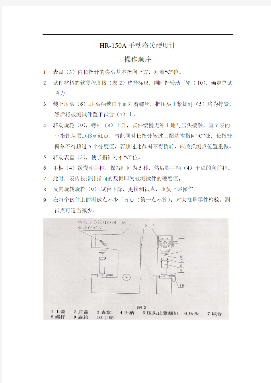 硬度计操作步骤