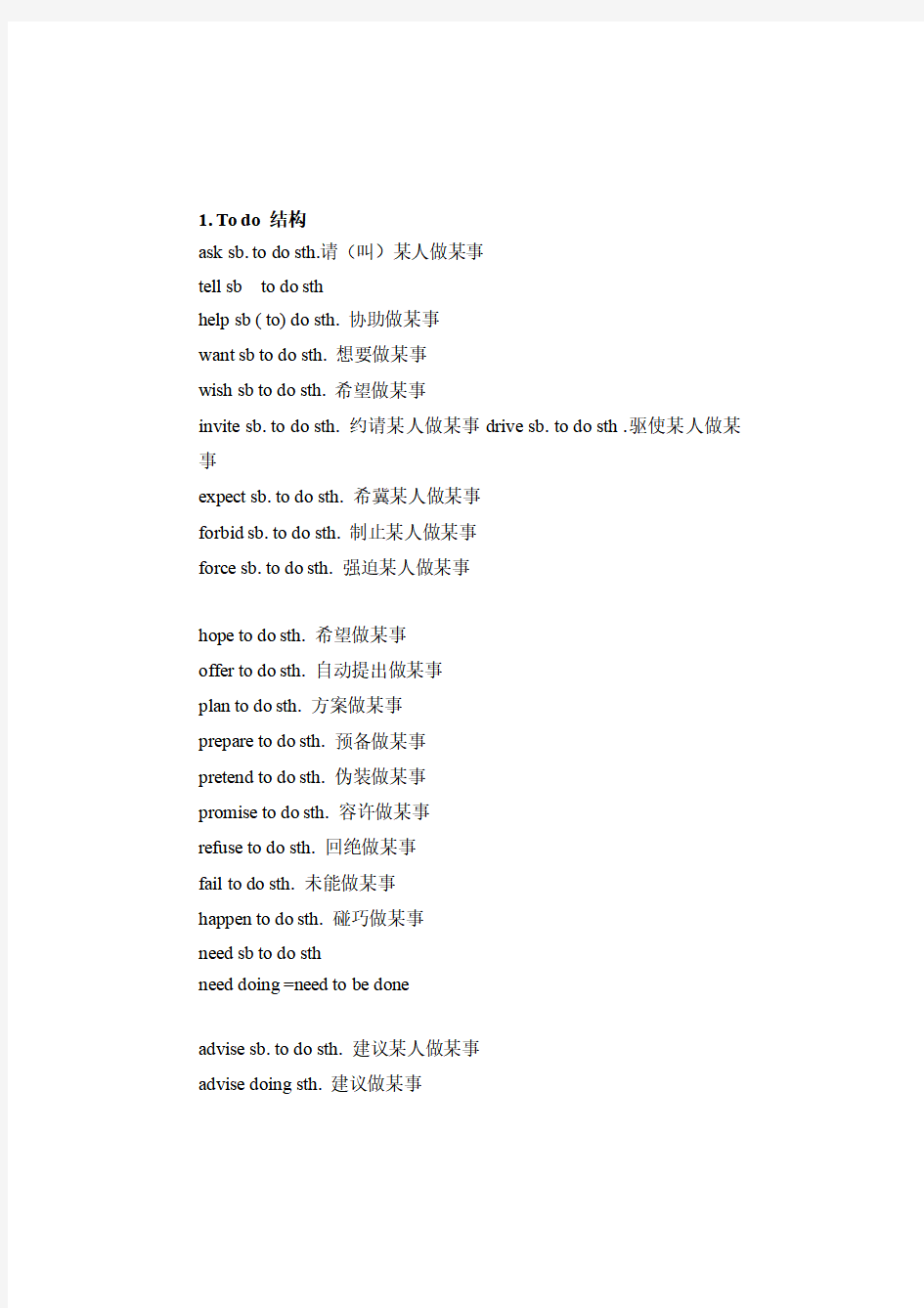 初中英语重点短语归纳,中考英语必背的固定搭配大全汇总