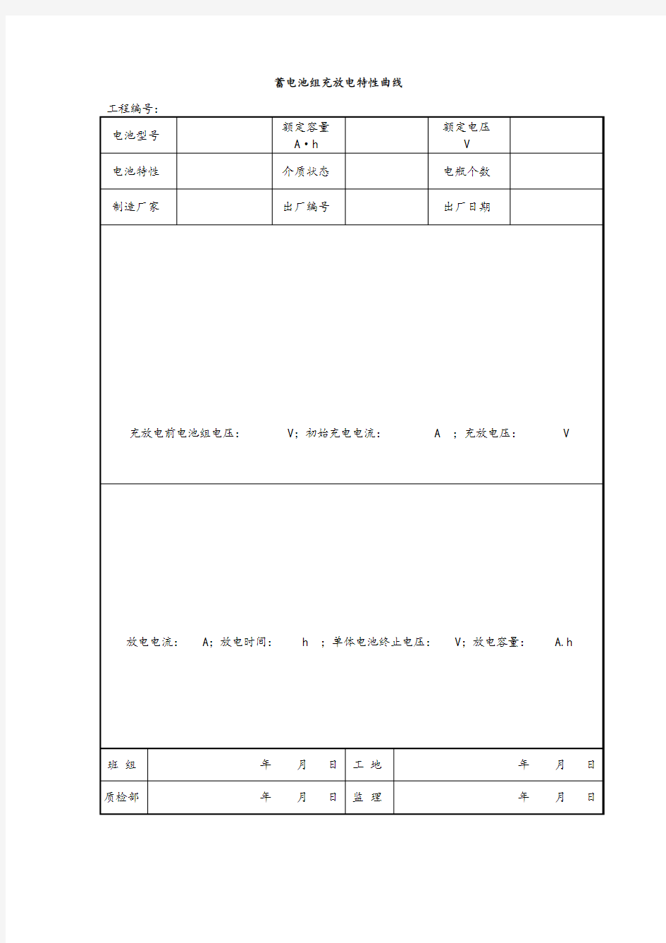 蓄电池组充放电特性曲线