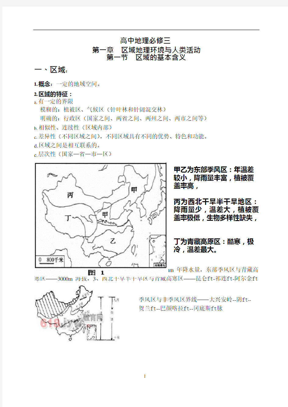 (完整版)高中地理湘教版必修三会考知识点,推荐文档