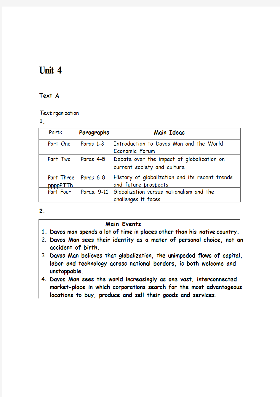 全新版大学英语(第二版)综合教程 第四册 Unit4课后练习答案