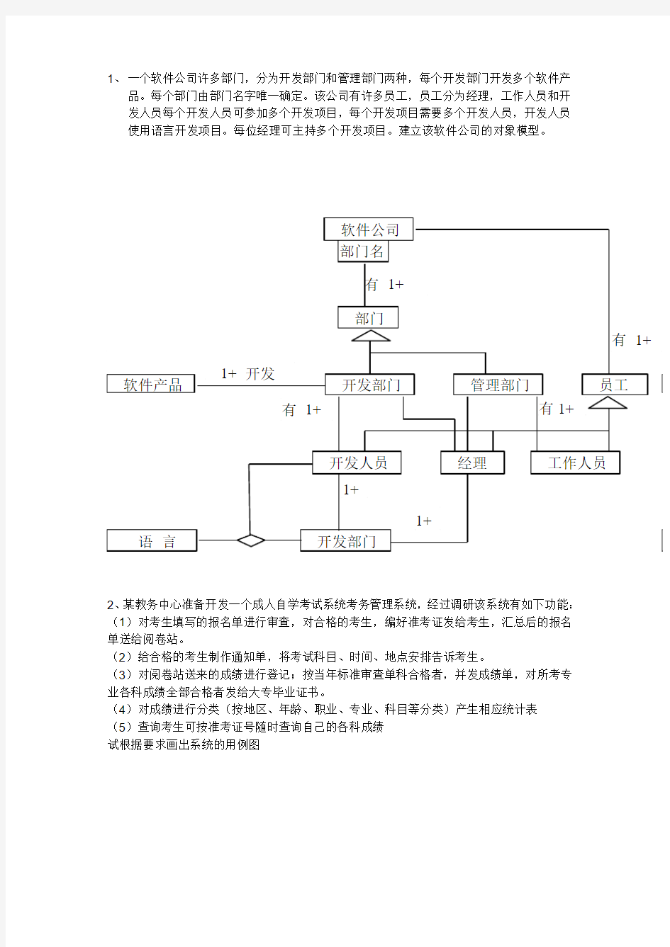 软件工程思考题答案