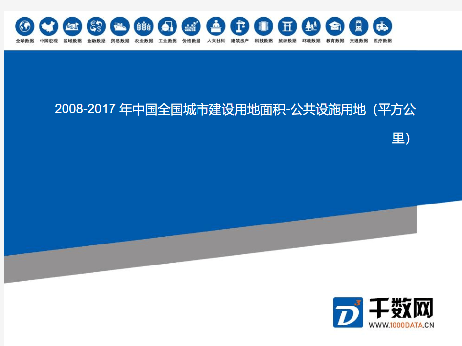 全国城市建设用地面积-公共设施用地(平方公里)