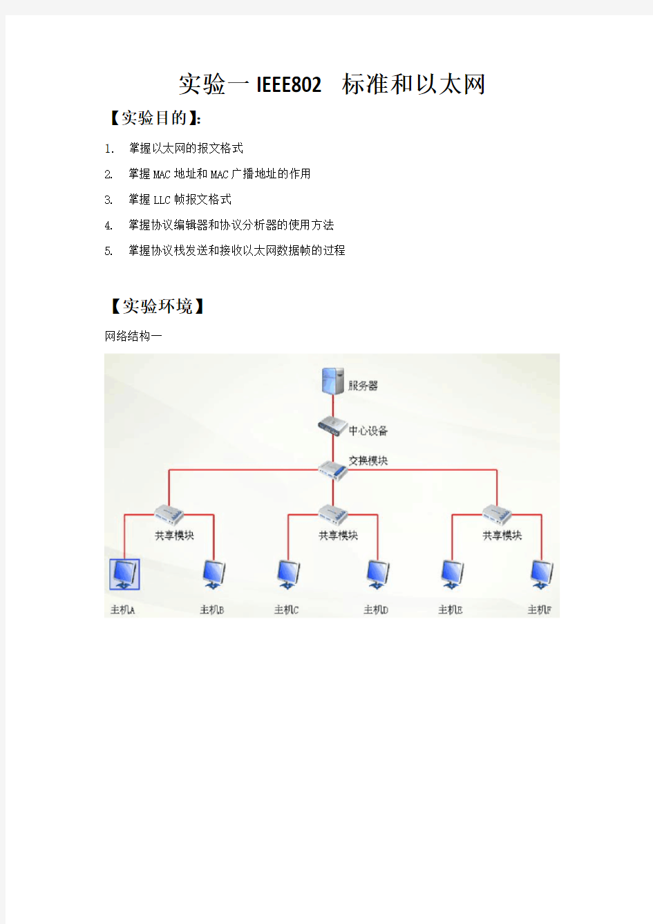 计网实验一报告